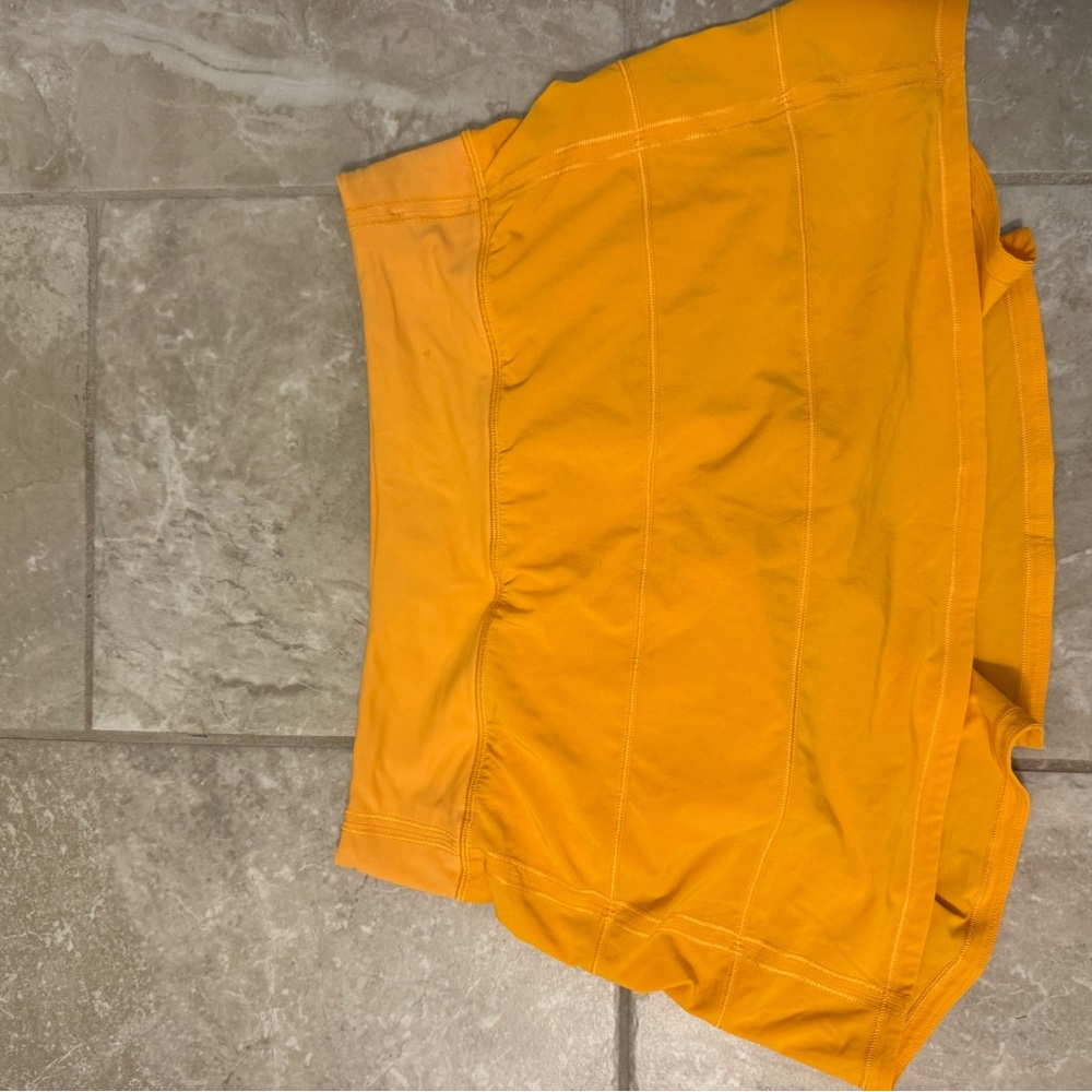 lululemon athletica Mini Skirt in Vibrant Orange
